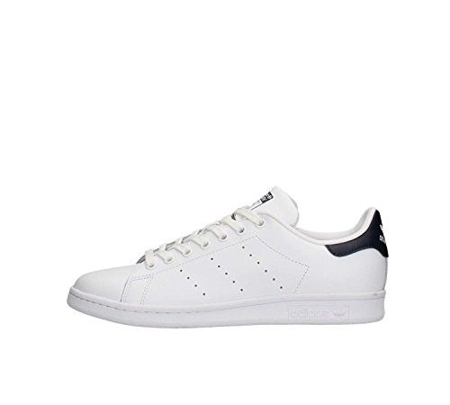 adidas Mixte Stan Smith M20325 Baskets, Blanc Running White Running White New Navy, 42 2/3 EU