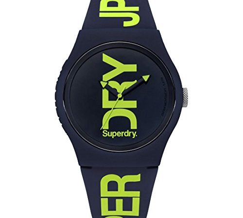 Superdry Homme Analogique Quartz Montre avec Bracelet en Silicone SYG189UN