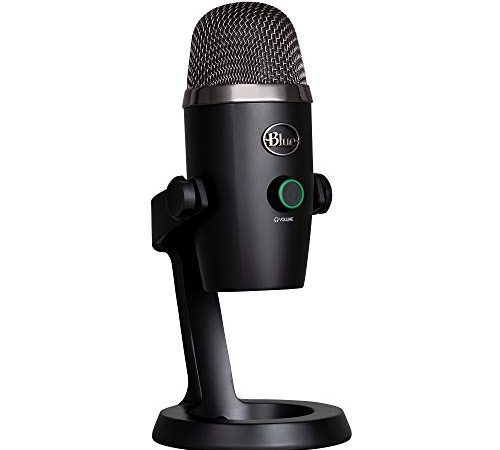 Blue Yeti Nano Premium Microphone USB pour Enregistrer, Streaming, Gaming, Podcast PC & Mac, Condensateur Micro avec Effets Blue VO!CE, Cardioïde & Omni, Monitoring sans latence - Noir