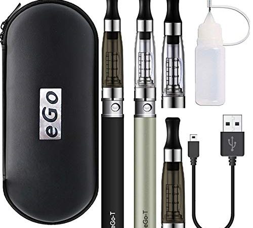 E-cigarette électronique Kit Complet Stylo, Ovuul EGO-T CE4 Mini Vape Pen de Débutant AIO Atomiseur Vapoteuse Avec 1100mAh Batterie Rechargeable E-Chicha Sans Nicotine Ni Tabac