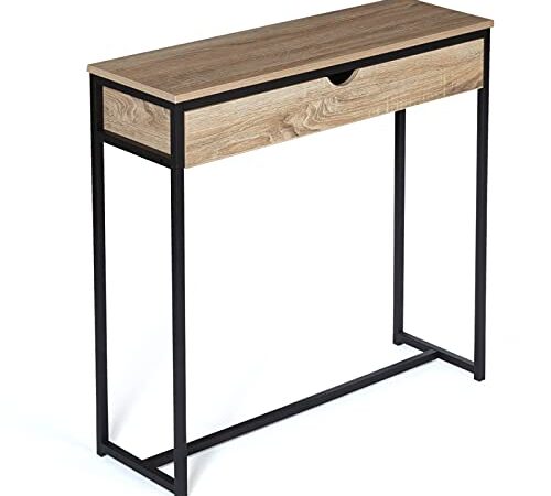 IDMarket - Console 1 tiroir Detroit Design Industriel