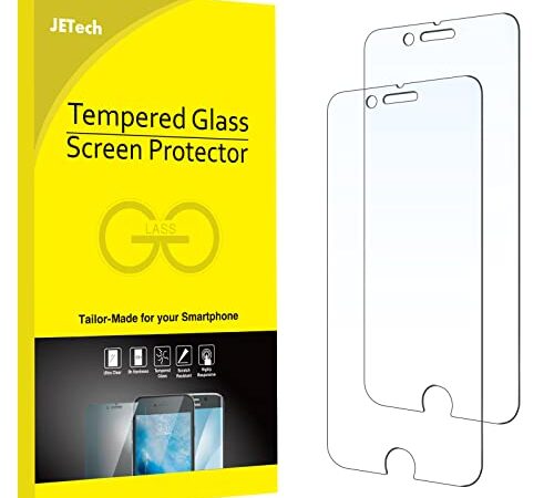 JETech Film de Protection d'écran pour iPhone 6s et iPhone 6 en Verre Trempé, Lot de 2