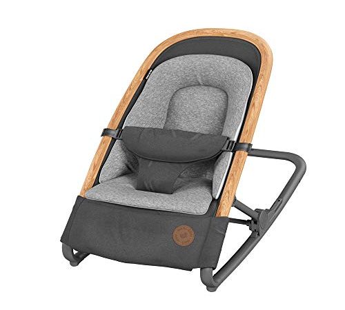 Maxi-Cosi Kori Transat bébé 2 en1, Transat Léger avec Réducteur Confortable pour Nouveau-Né, de La Naissance à 9 Mois (0-9 Kg), Essential Graphite