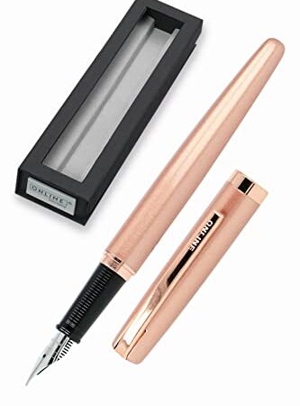 ONLINE stylo-plume Eleganza │ stylo en métal │ plume en iridium M │ convient aux cartouches d'encre standard ou convecteur │ boîte cadeau | couleur rose