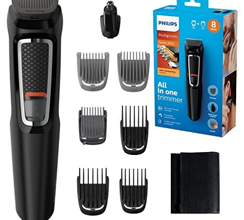 Philips MG3730/15 Tondeuse Multi-Styles Series 3000 8-en-1 Barbe et Cheveux