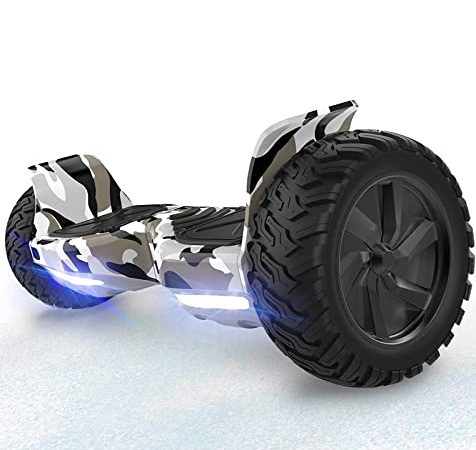 RCB Hoverboard Overboard Tout Terrain Auto-équilibrant Hover Board, APP contrôle, Gyropode 8.5 '' Hummer Off-Road Bluetooth LED avec Moteur Puissant, Cadeau pour Adolescents & Adultes