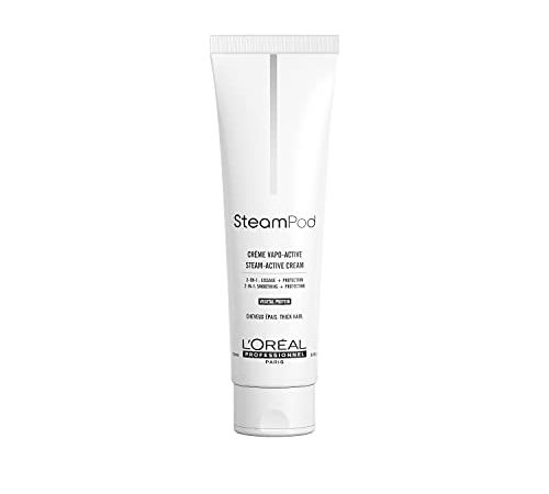 Steampod | Crème de Lissage Vapo-Activée pour Cheveux Épais | Double Action : Lissage et Protection | 150 ml | L'Oréal Professionnel