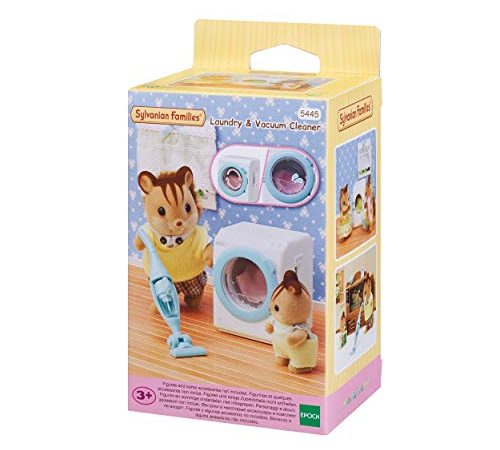 Sylvanian Families - Le Village - La Machine A Laver et Aspirateur - 5445 - Meubles et Accessoires Poupée - Mini Poupées