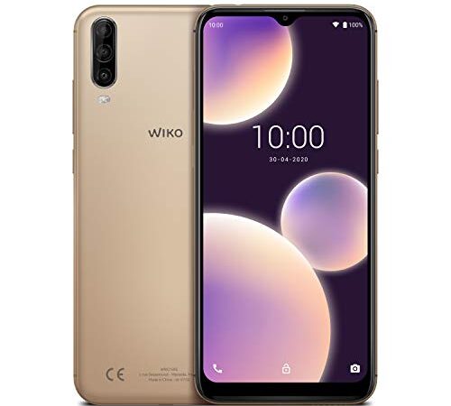 Wiko View4 Lite Smartphone débloqué 4G (Ecran 6, 52 Pouces - 2 Go RAM - 32 Go Stockage - Octa-core - Android 10) Deep Gold (Reconditionné)