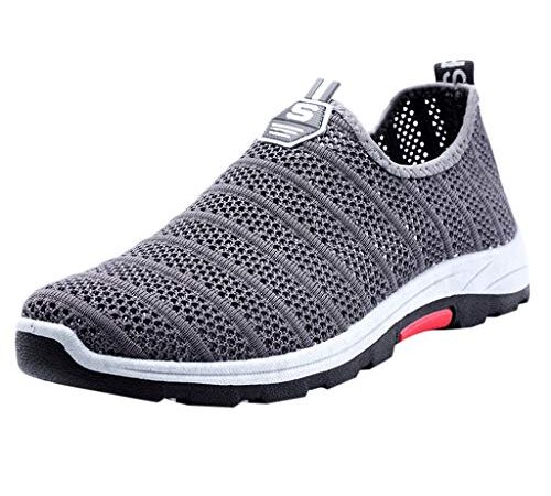 Baskets Femmes Sneakers sans Lacets Pas Cher Chaussures De Sport Slip-on LéGer AntidéRapant pour Femme Chaussures De Voyage