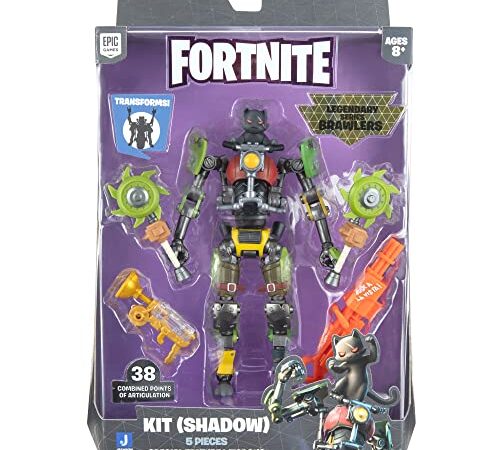 Fortnite FNT0825 Legendary Series Brawlers Kit (Shadow), Figurine articulée très détaillée de 17,8 cm avec Outils de récolte et Armes. Autres Styles incluent Cyclo, Brutus, et Plus Encore, Multi