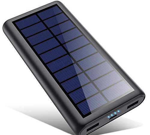 HETP Version à économie D'énergie Batterie Externe Chargeur Solaire 26800mah Power Bank [2020 Avancé Intelligent Contrôle IC ] Chargeur Portable Batterie de Secours Universel pour Téléphone Tablettes