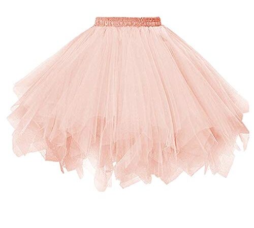 Jupe courte sexy en gaze de qualité supérieure pour adulte - Jupe tutu en tulle pour femme - Rouge à pois blancs - Jupe longue en tulle pour femme - Multicolore, i, taille unique