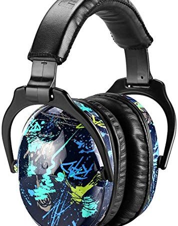 ZOHAN 030 Casque Anti Bruit Enfant Facilement Réglable Pliable, Protection Auditive confortable avec Sac de Transport, SNR 27dB pour l’Autisme, TDAH, Feux d’Artifice, Concert, Graffiti