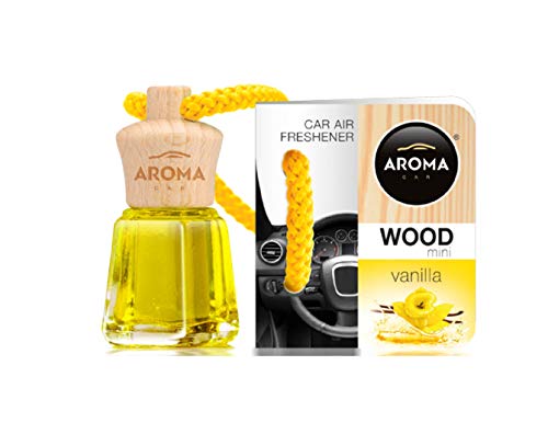 Aroma Car Désodorisant Mini Wood Vanille 4Ml
