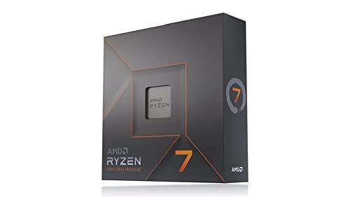 AMD Ryzen 7 7700X Processeur, 8 Cœurs/16 Threads Débridés, Architecture Zen 4, 40MB L3 Cache, 105W TDP, Jusqu'à 5,4 GHz Fréquence Boost, Socket AMD 5, DDR5 & PCIe 5.0, Pas de Ventirad