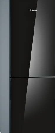 Bosch KGV36VBEAS Série 4 Réfrigérateur Combiné Pose-Libre - 308L - 186 x 60 (H x L) - Noir
