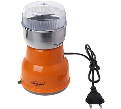 Guangtian Moulin à café électrique en acier inoxydable Home Milling Machine Cuisine 220 V Orange