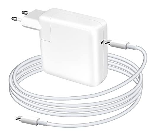 Chargeur Mac Book Pro USB C 67W Compatible avec Le MacBook Pro 13/14/15 Pouces et MacBook Air (2016~2023), iPad 12,9/11 Pouces et Tous Les Appareils USB-C, avec 2M USB C Câble.