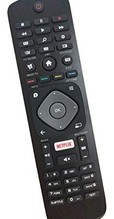 ALLIMITY 996598001429 Télécommande remplacée pour Philips 4K UHD LED Smart TV wiht Netflix 43PUS6503 43PUS6703 49PUS6803 50PUS6703 55PUS6703 55PUS6803 65PUS6703 65PUS6753