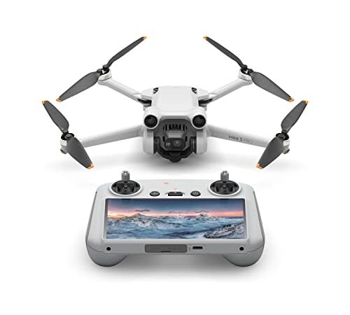 Dji Mini 3 Pro avec DJI Smart Control - Drone Caméra Léger et Pliable avec Vidéo 4K/60Ips, Photo 48Mp, Temps de Vol de 34 Min, Détection d’Obstacles dans Trois Directions,Grey