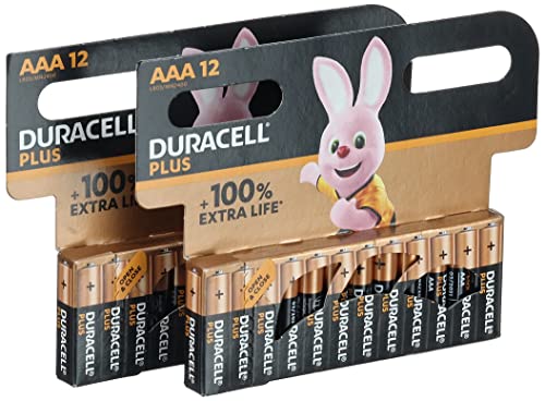 Duracell Plus LR03 MN2400 Lot de 24 Piles alcalines AAA 1,5 V [Amazon Exclusive]