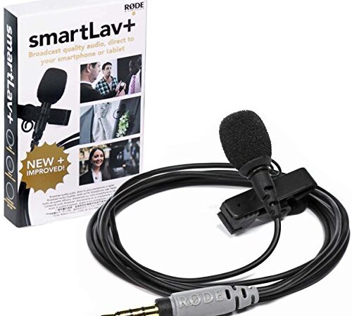 RØDE SmartLav+ Smartphone - Micro-cravate avec connecteur TRRS pour les applications broadcast, la réalisation de films, la création de contenu, les enregistrements en studio et en extérieur