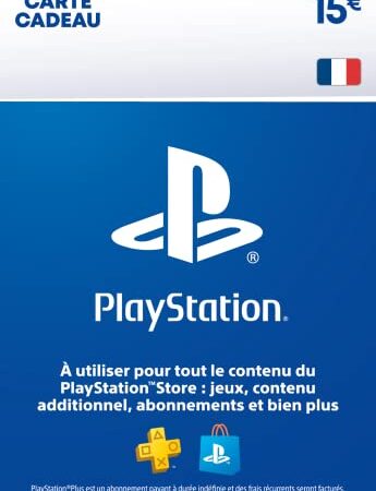 15€ Carte Cadeau PlayStation | PSN Compte Français [Code par Email]