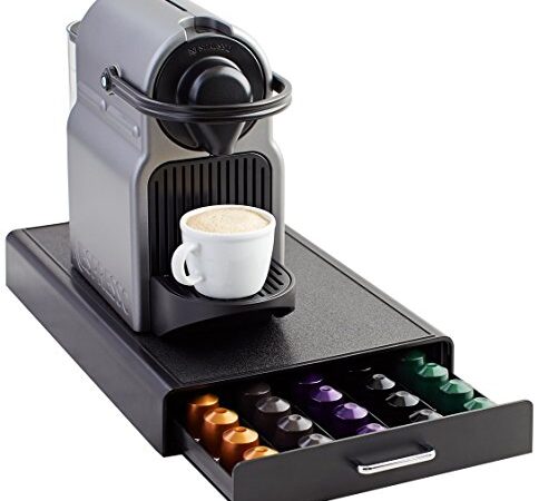 Amazon Basics Tiroir de Rangement pour Capsules Orignalline Nespresso - Capacité 50 Capsules