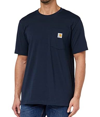 Carhartt Pocket Short-Sleeve T-Shirt, Navy, L Homme