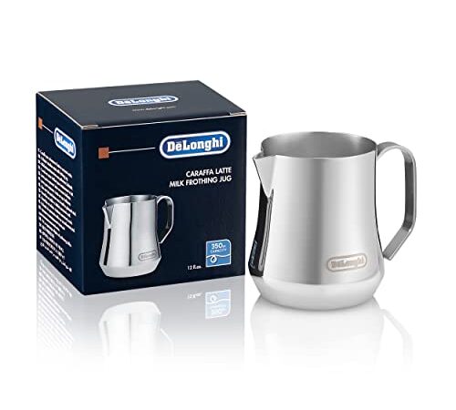 De'Longhi DLSC060 Pichet à lait 350ml, Acier Inoxydable