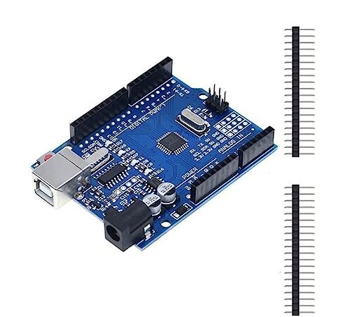 ElectroWorldFR UNO R3 Carte Controller Board ATmega328P et CH340 Microcontrôleur Compatible Arduino