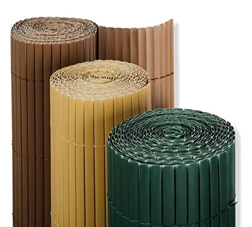 Floordirekt - Brise-vue en PVC pour jardin, balcon et terrasse - Bâche cache vue - Pare-vue pour l’extérieur - Disponible en plusieurs couleurs et dimensions - 120 x 300 cm - Marron