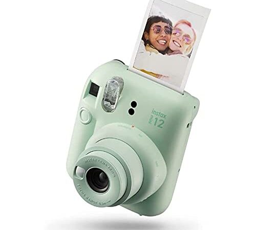 Fujifilm instax Mini Appareil Photo instantané 12, Exposition Automatique avec Objectif Selfie intégré, Vert Menthe