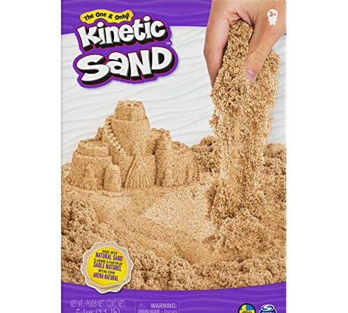 Kinetic Sand Sable cinétique Magique Original de Suède, Brun Naturel, 5 kg-connu des Jardins d'enfants, à partir de 3 Ans, Taille Unique, 6060996