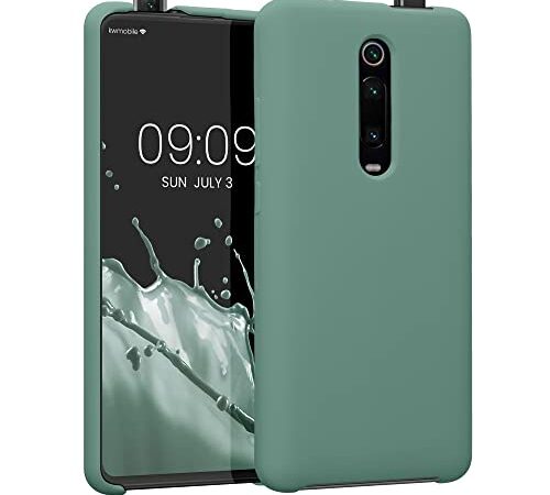 kwmobile Housse Compatible avec Xiaomi Mi 9T (Pro) / Redmi K20 (Pro) Coque - Housse de téléphone Protection Souple en TPU Silicone - Vert Sapin