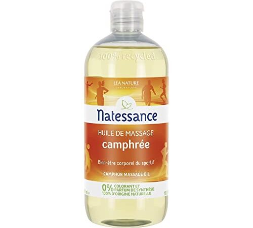 Natessance - Huile De Massage Camphrée - Flacon de 500 ml