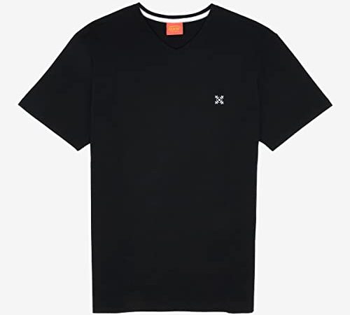 OXBOW P0TIVE Tee-Shirt Manches Courtes col V uni Noir