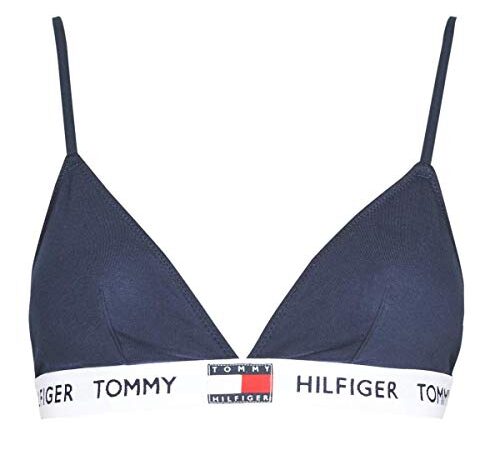 Tommy Hilfiger Soutien-Gorge Triangle Femme Stretch, Bleu (Navy Blazer), S