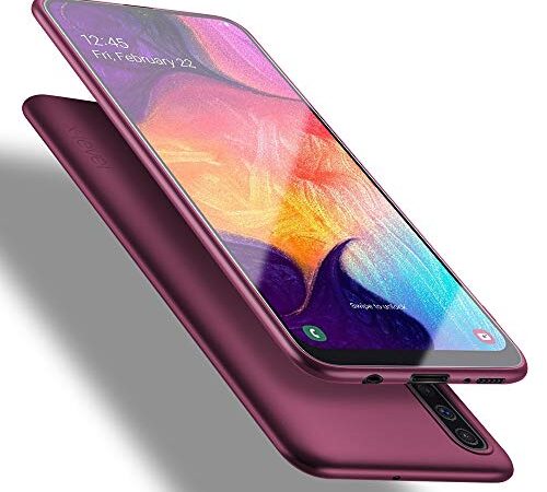 X-level Coque Samsung Galaxy A50, Coque Samsung Galaxy A30s, [Guardian Series] Housse en Souple Silicone TPU Ultra Mince et Anti-Rayures de Protection Etui pour Galaxy A50/A30s Case Cover - Vin Rouge