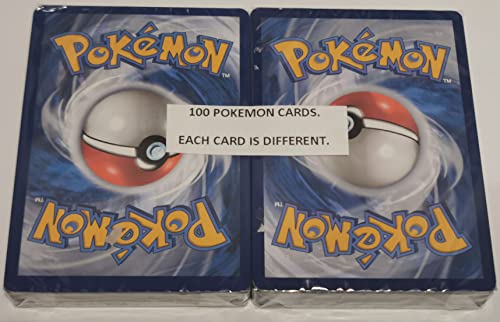 100 Assorted Pokemon Cards with Foils