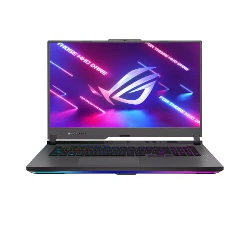 ASUS ROG STRIX-G17-G713PV-HX058W PC Portable Gamer 17'' FHD 144 Hz (AMD Ryzen 9 7845HX, RTX 4060 8Go TGP 140W, 32Go RAM DDR5, 1 To SSD PCIe, Windows 11) Clavier AZERTY RGB Touche par Touche