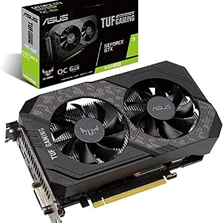 ASUS TUF GAMING NVIDIA GeForce GTX 1660 SUPER OC Edition – Carte graphique gaming(6GB GDDR6, PCIe 3.0, HDMI, DisplayPort, DVI-D, FHD Gaming, IP5X)