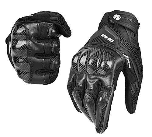 BORLENI Gants Moto Hommes Femmes Respirable Anti-Choc Anti-Glissant Anti-Usure écran Tactile Protection de Sport Gants