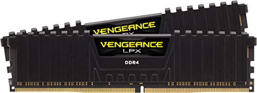 Corsair Vengeance LPX 32GB (2 X 16GB) DDR4 3600 (PC4-28800) C18 1.35V Desktop Memory - noire