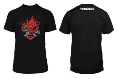 cotton division Cyberpunk 2077 - Samurai Black T-Shirt - S