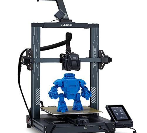 ELEGOO Neptune 3 Pro Imprimante 3D FDM avec Nivellement Automatique du Lit, Extrudeuse Directe à Double Engrenage, Double Entraînement par Vis-mère, Écran Capacitif Amovible, 225x225x280 mm³