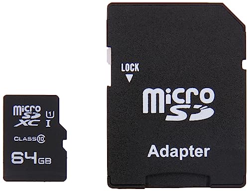 EMTEC ECMSDM64GXC10GP - Carte microSD - Classe 10 - Gamme Elite Gold - UHS-I U1 - Avec adaptateur Performance - Vitesse de lecture jusqu'à 85MB/s -Noir/Or - 64GB