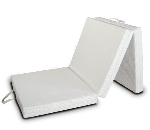 EVERGREENWEB MATERASSI & BEDS Futon Easy, Matelas Pliable avec âme en Mousse polyuréthane - 80x200 cm H9 cm