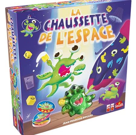 Goliath - La Chaussette de l'Espace - Jeu de Rapidité et de Réflexe - Jeu de Société - A Jouer en Famille ou entre Amis - De 2 à 4 Joueurs - Pour Enfants A Partir de 7 Ans